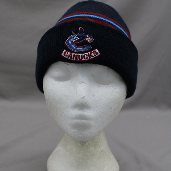 Vancouver Canucks Toque / Beanie - Original Orca Logo - Adult Stretch Fit - Picture 1 of 8